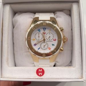 Michele White Jelly watch